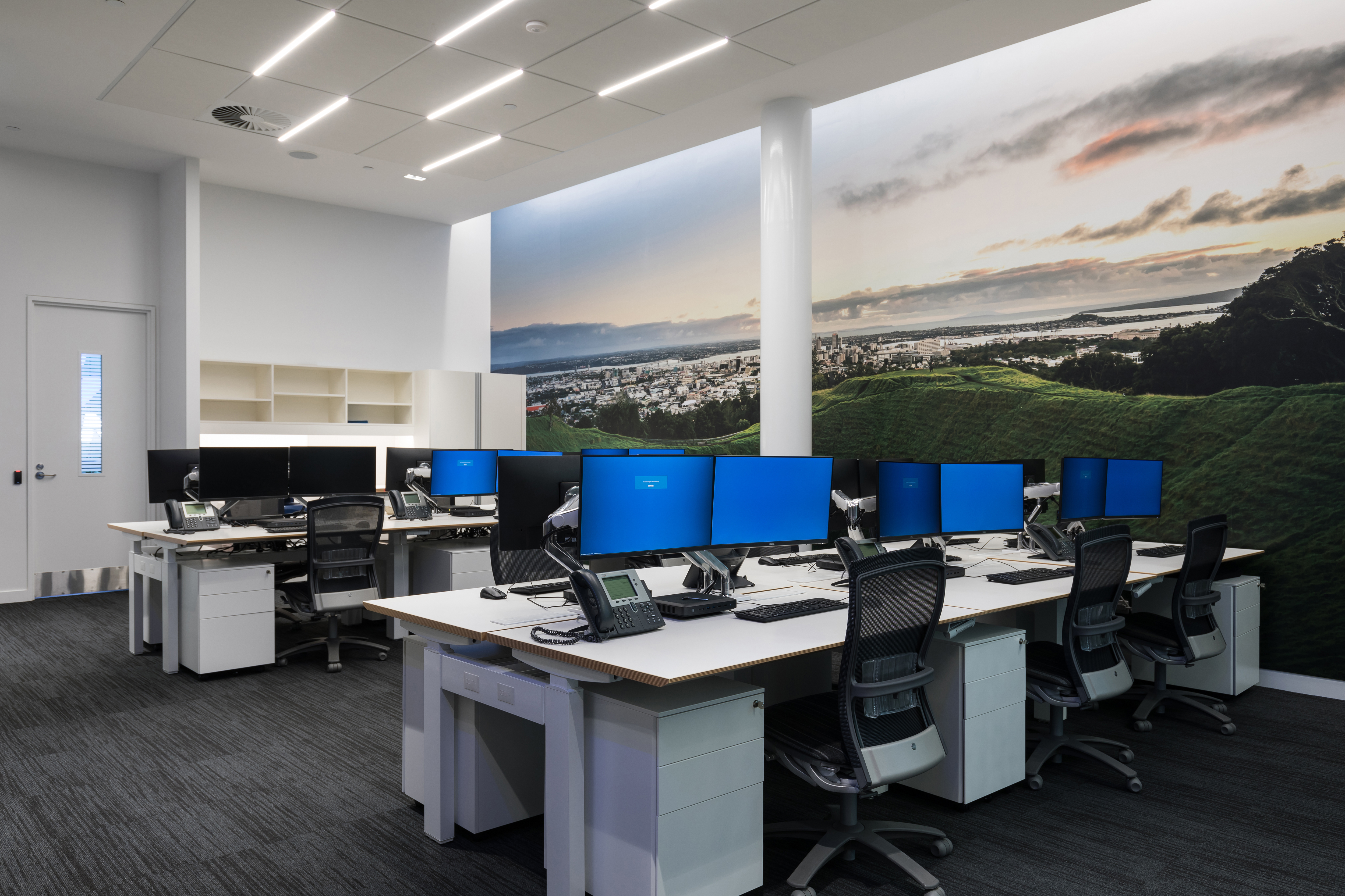 ANZ Customer Service Office Phonic Absorb and GridLux Ceiling